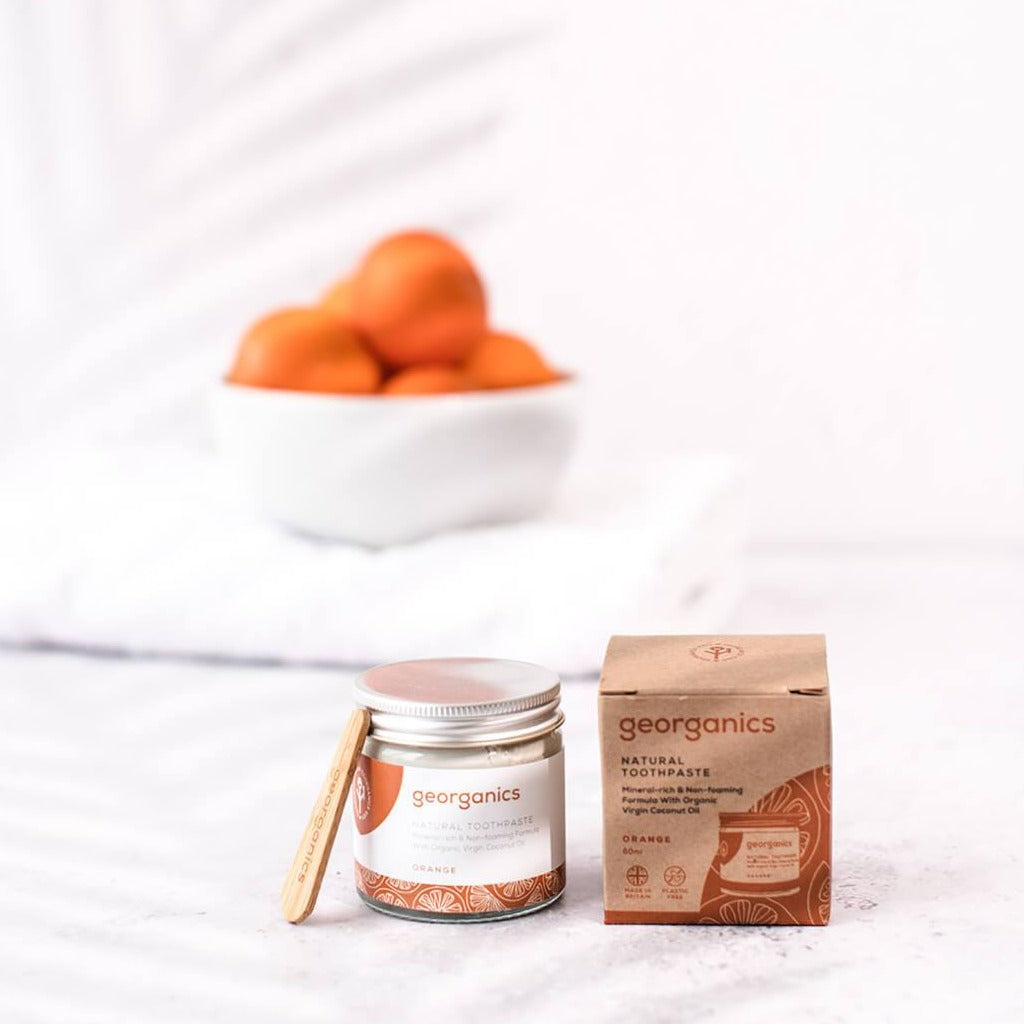 Georganics Orange Natural Toothpaste (60ml) - Life Before Plastik